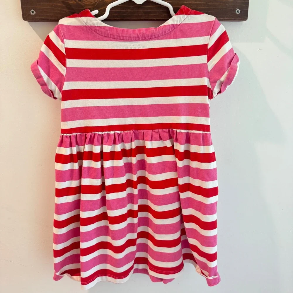Mini Boden Girls Dress Bundle Lot of 4 Size 5-6Y Animals Mermaids Stripes Cats - Picture 4 of 14
